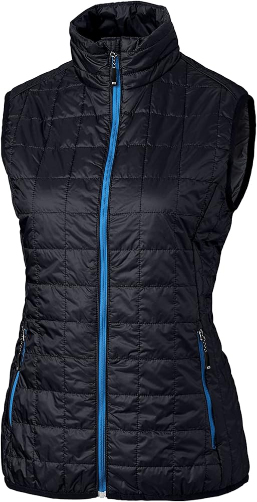 Cutter & Buck Rainier Primaloft Womens Eco Insulated Full Zip Puffer Vest