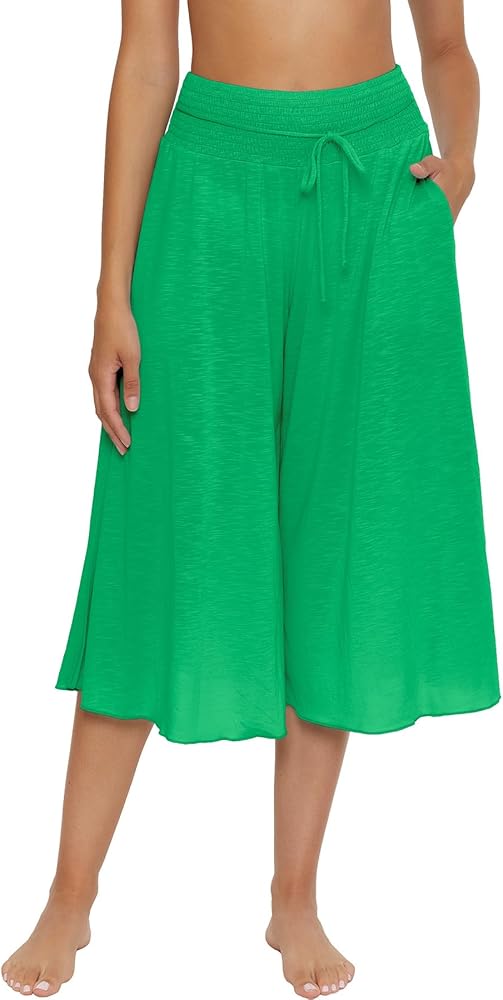 BECCA Breezy Basics Gaucho, Casual, Wide Leg, Beach Cover Ups for Women