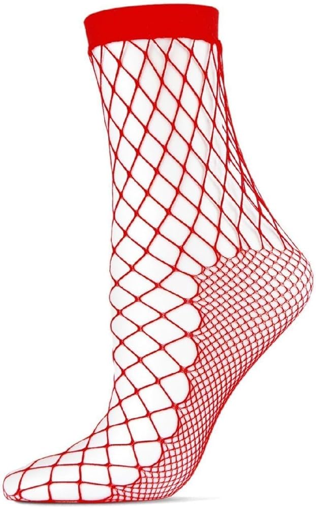 MeMoi Fishnet Ankle Socks