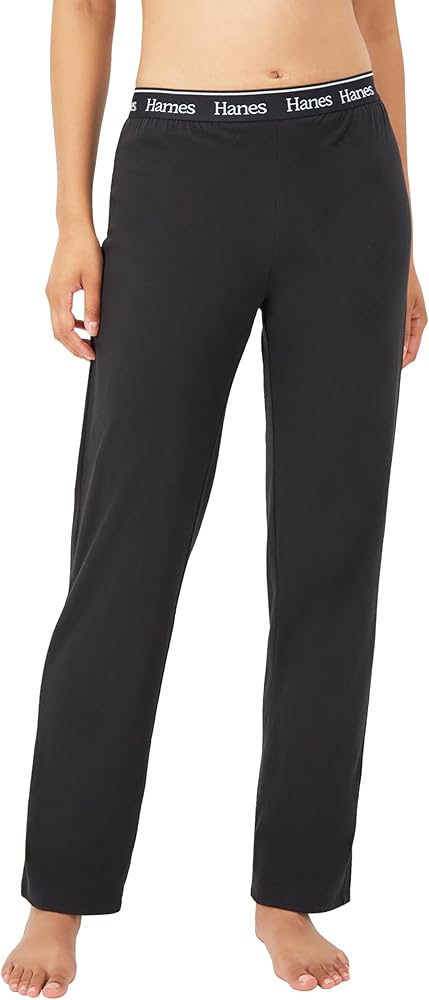 Hanes Womens Originals Lounge Pants, Comfywear Leisure Pants For Women, Straight Leg