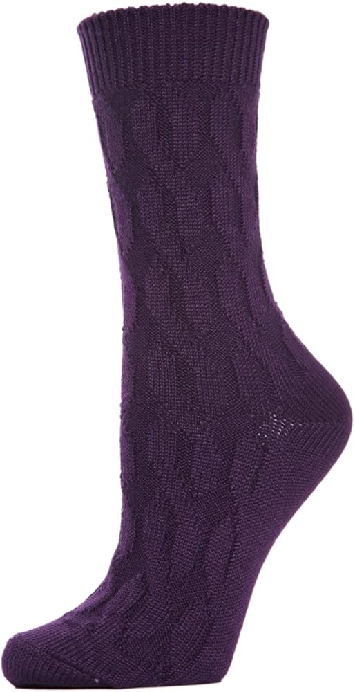 MeMoi Women's Neutral Twisted Knit Essential Boot Socks