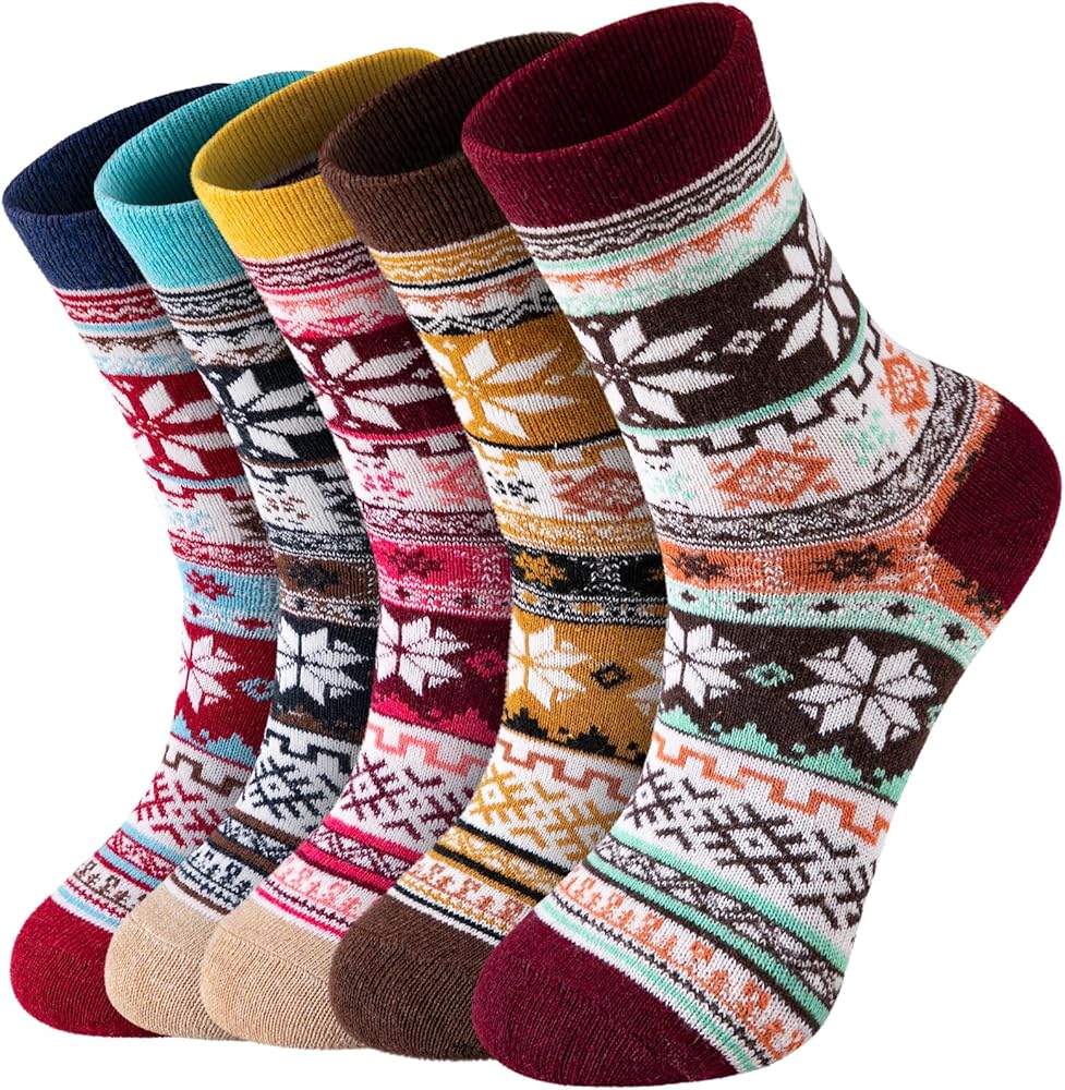 Wool Socks for Women/Mens Socks Winter Socks for Women Cold Weather Thick Cozy Knit Warm Socks