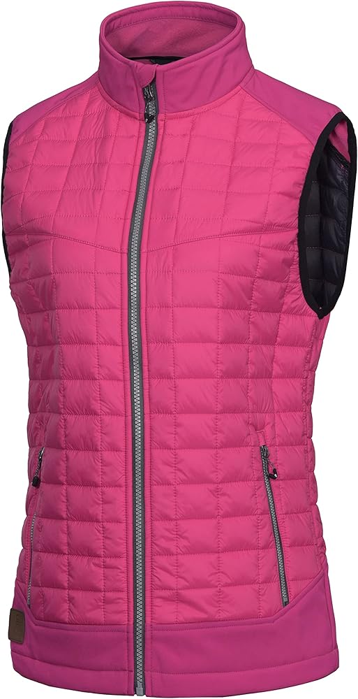 Little Donkey Andy Women's Lightweight Puffer Vest, Warm Outdoor Sleeveless Jacket for Hiking Travel Running Golf