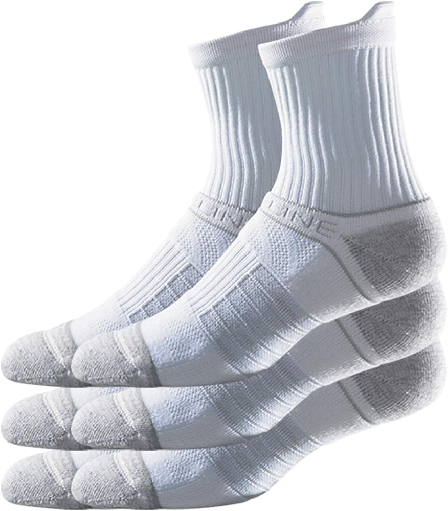 Strideline Men's and Women's Premium Athletic Socks, Crew-length (3-pack)