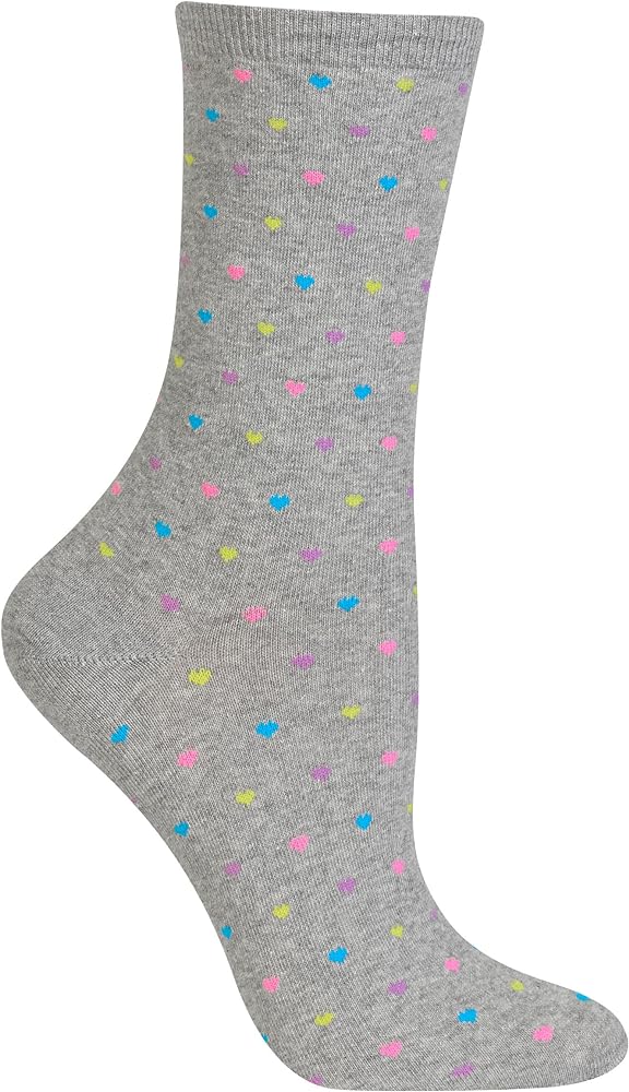 Hot Sox Women's Fun Valentine's Day Crew Socks-1 Pair Pack-Cute & Funny Novelty Fashion Gifts