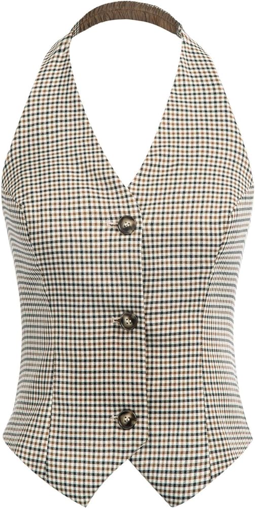 Belle Poque Vest for Work Vintage Button Down Suit Waistcoat