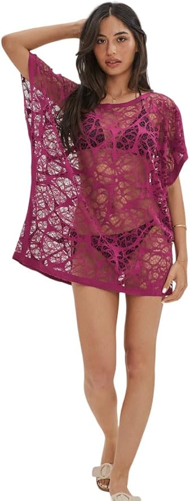 Stylish Women's Colorful Beach Summer Cover-Ups - Fun and Flirty Dresses - Perfect for Vacations and Cruises - Multiple Color