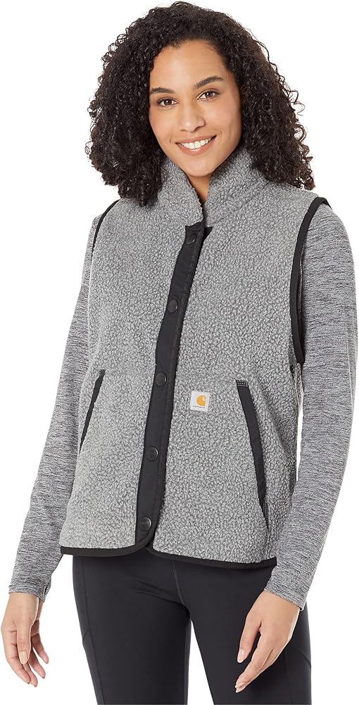 Carhartt Women's Relaxed Fit Fleece Snap-Front Vest