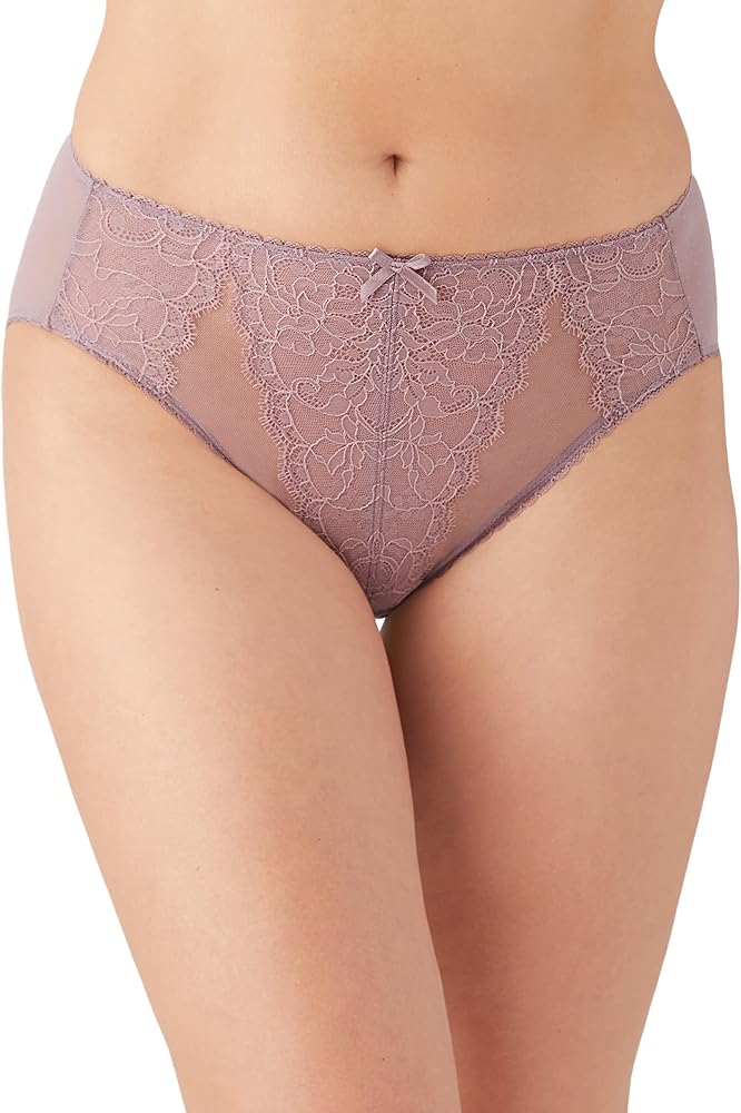 Wacoal Womens Retro Chic Hi Cut Brief Panty