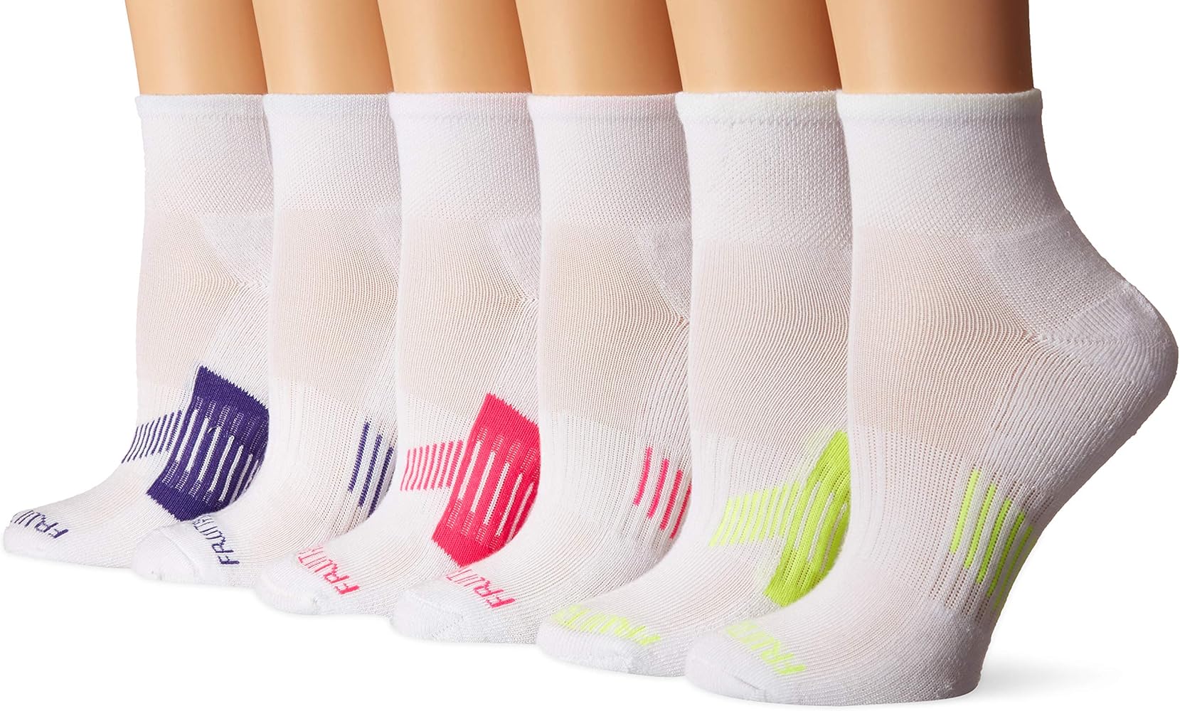 Fruit of the Loom Women's Everyday Active Ankle Socks (6 Pack)