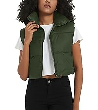 Cropped Puffer Vest