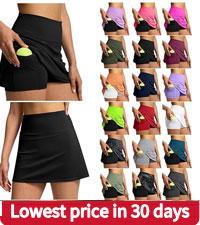 Tennis Skirts for Women with Shorts and Pockets High Waisted Athletic Golf Skorts Running Sports