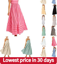 Summer Floral Dresses for Women 2024 Short Dress Crew Neck Tiered Ruffle Boho Swing Dresses