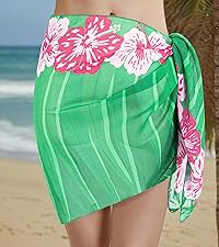 Womens Chiffon Beach Pareos Sarong