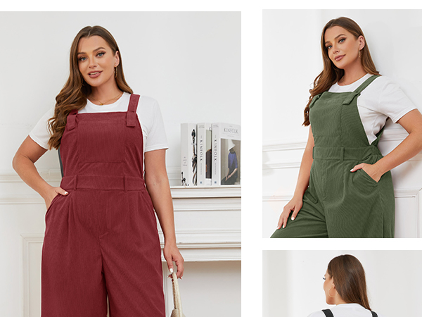 women Corduroy Bib overalls