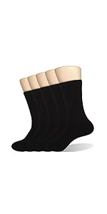 black cotton socks