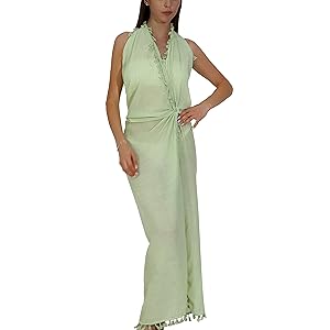 V neck maxi dress