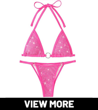 sparkly rhinestone bikini