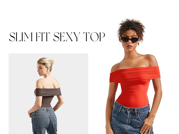  Thong Bodysuit Shirts Basic Top