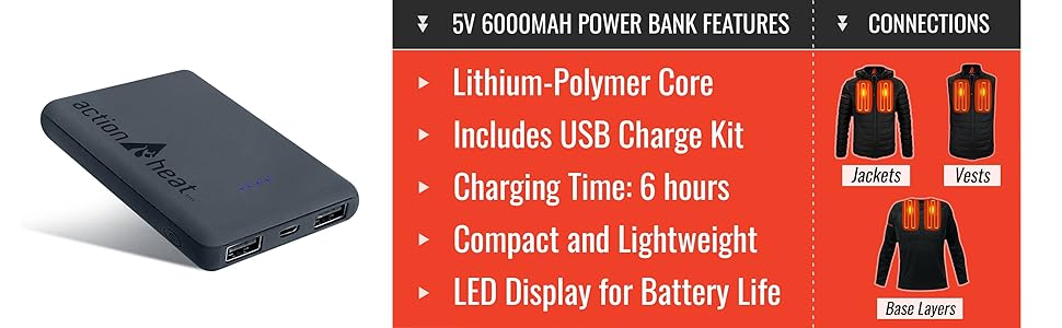 ActionHeat 5V 6000 mAh Power Bank