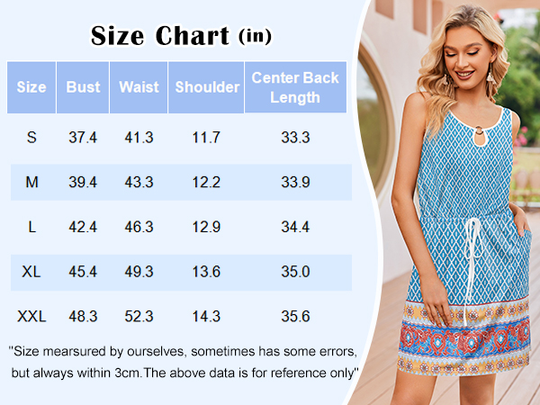 Sleeveless Tank Bathing Suit Cover Up Lightweight Knee Length Soft Beach Cover Up 