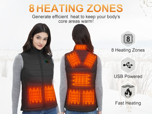 heated vest with battery pack included