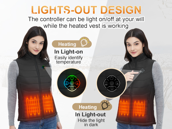 womens heated vest