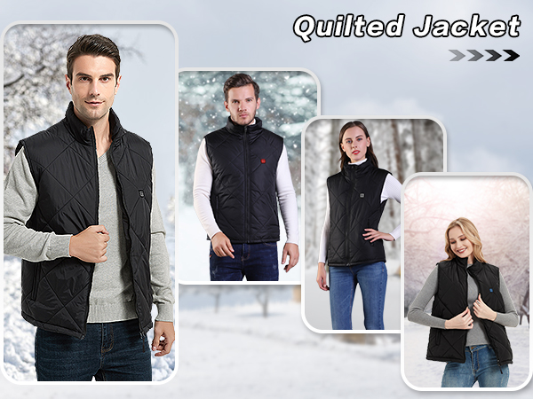 quilted heated vest