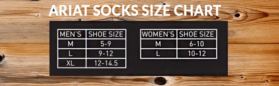 ariat size chart 