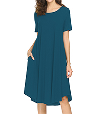 Teal Tshirt Dress