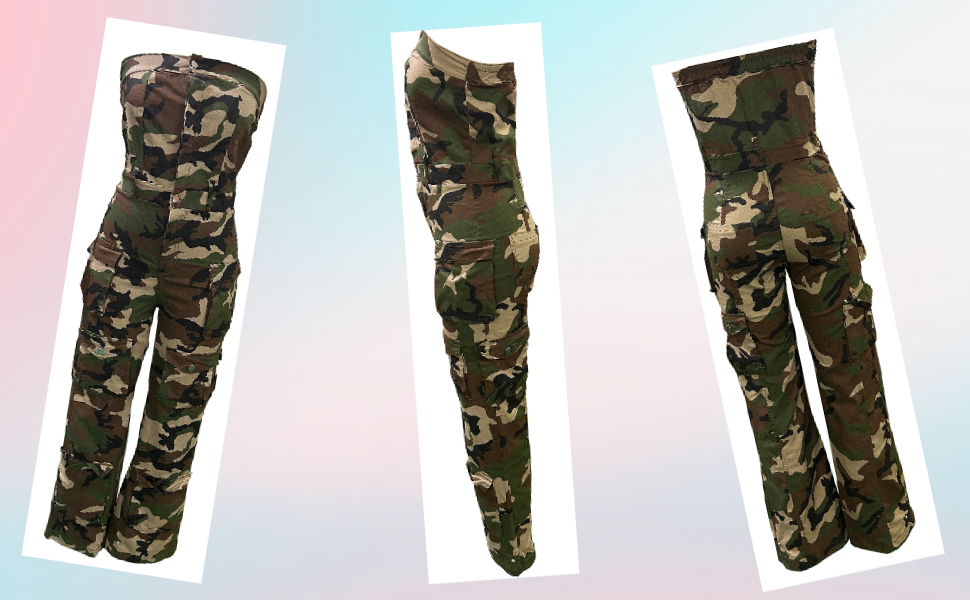 camo jumpsuits