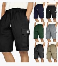 Mens Cargo Sweat Shorts  