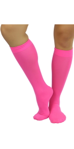 opaque knee high socks bright vivid basic colors