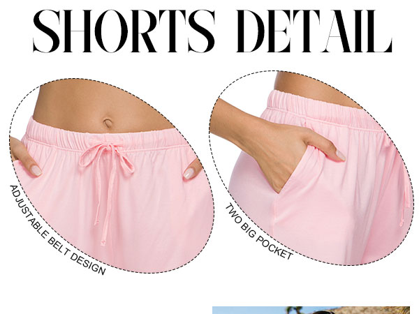 Pajama Shorts Womens