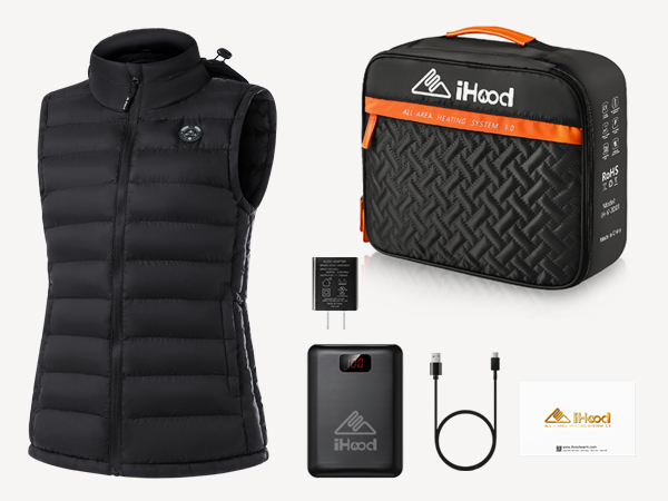 iHood women heated vest