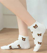 IIG ankle socks for women size 6-9 cute bear socks for women fun socks for women funny socks