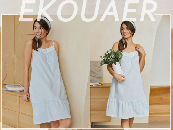 cotton nightgowns for women