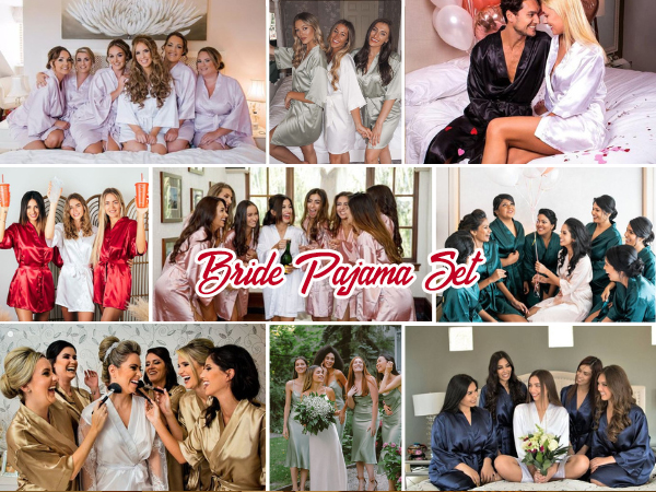 bridesmaid pajama set