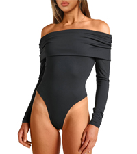 sexy off the shoulder long sleeve bodysuit for women going out tops for women