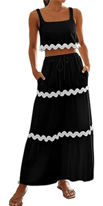 Skirt Sets Women 2 Piece Outfits