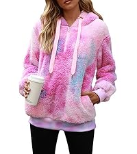 tie dye sherpa pullover