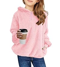 girls sherpa pullover