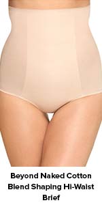 Beyond Naked Cotton Blend Shaping Hi-Waist Brief