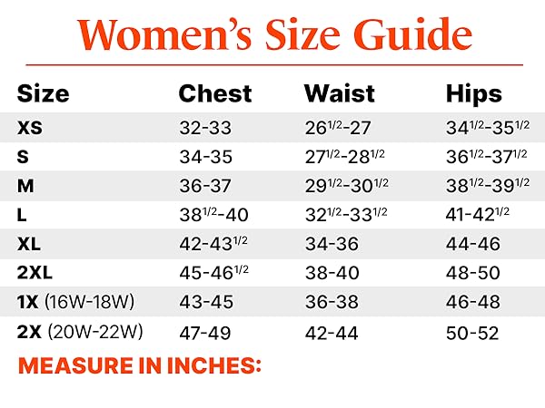 Size Chart, women, Flannel, extra small, sleeve medium, large, extra large, wide, hips, chest, neck