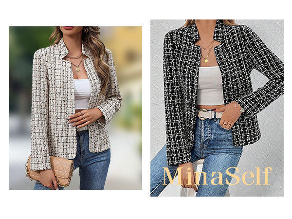 tweed blazer jackets