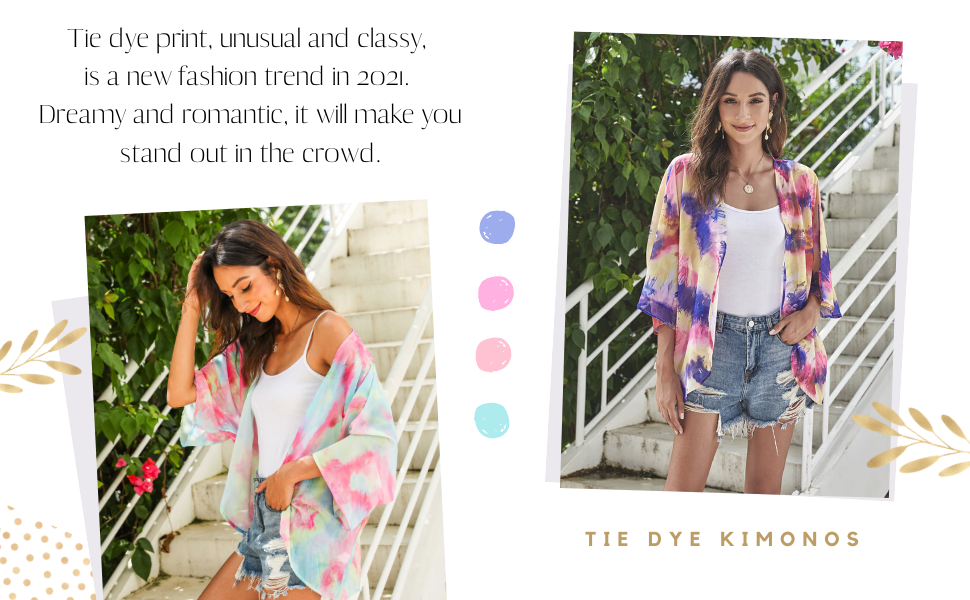 tie dye kimono