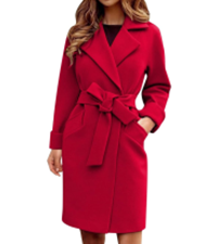 Winter Coats for Women 2023 Wool Blend Coat Open Front Long Pea Trench Coat Casual Lapel Outerwear