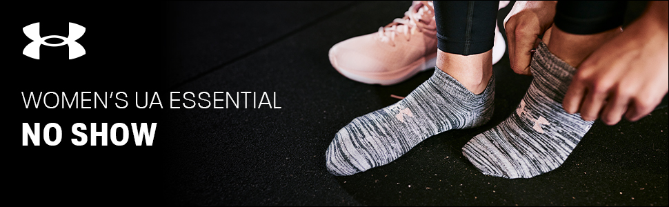 Women''s UA Essential No Show Socks