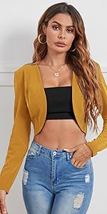 party crop blazers