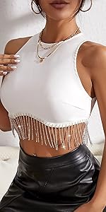 women white crop tops